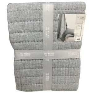 Uptown Loft Charcoal Gray Queen Quilt Set 90”x90”
